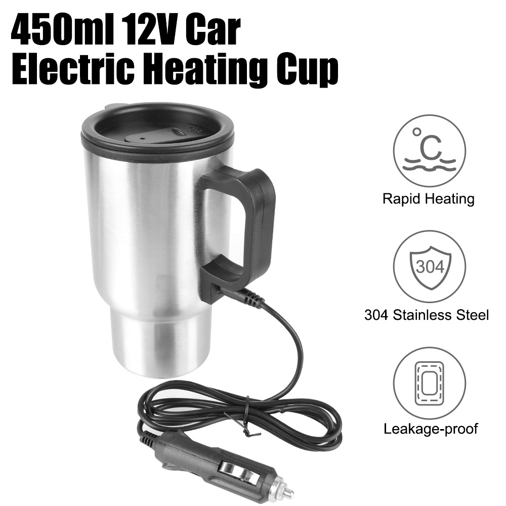 Camping Cooking Mug - Electric Heating Car Kettle Camping Travel