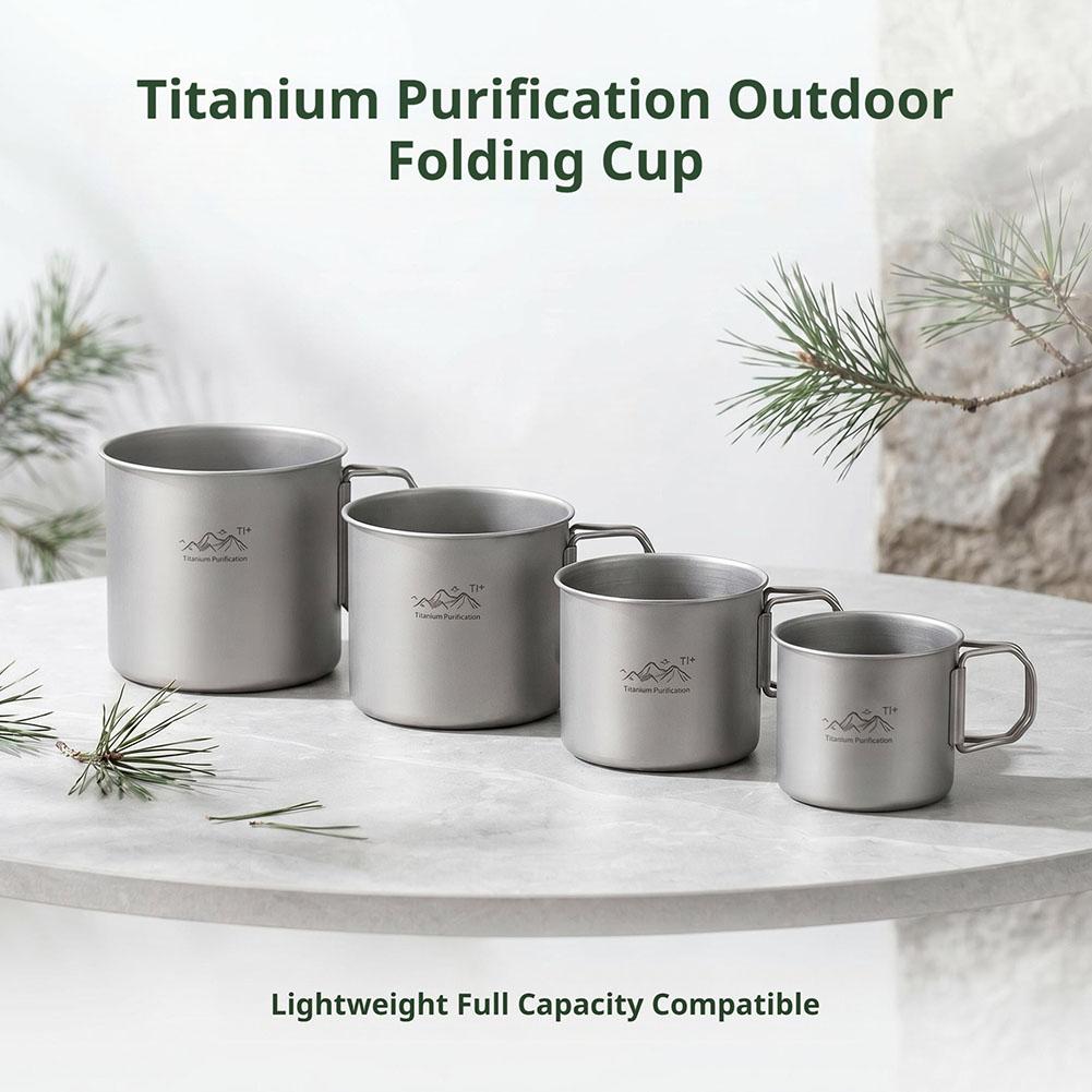 Camping Cooking Mug - Stainless Steel Camping Cup for Outdoor