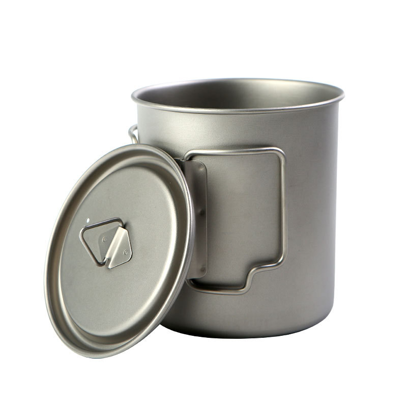 Camping Cooking Mug - Camping Titanium Cups 450ml 550ml 650ml