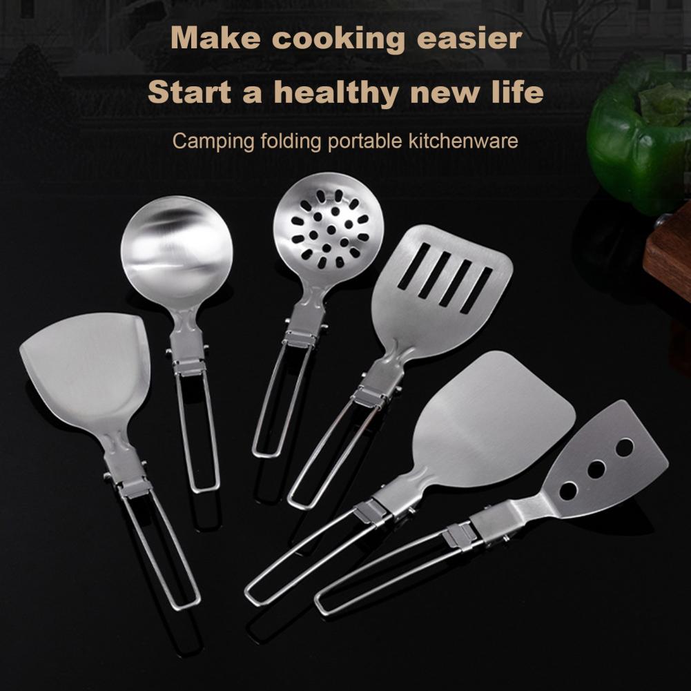 Camping Cooking Set Non Stick - Stainless Steel Camping Spatula Stainless Steel