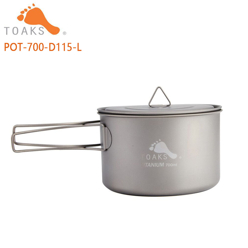 Camping Cooking Mug - TOAKS Pure Titanium Camping Cookware Outdoor