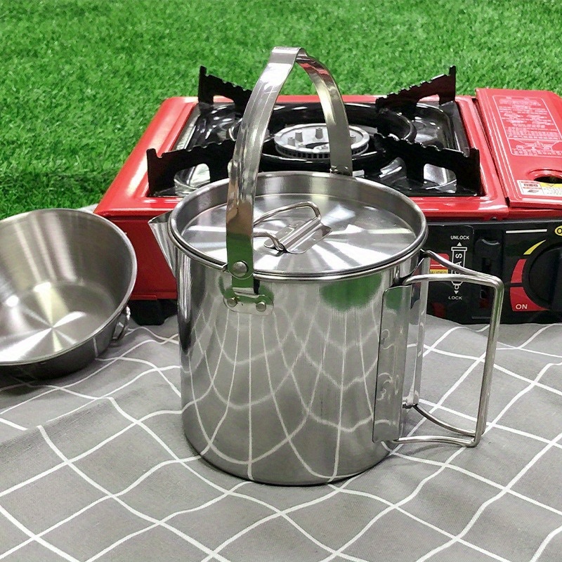 Camping Cooking Mug - 1PC Compact and Portable 1.2L Outdoor