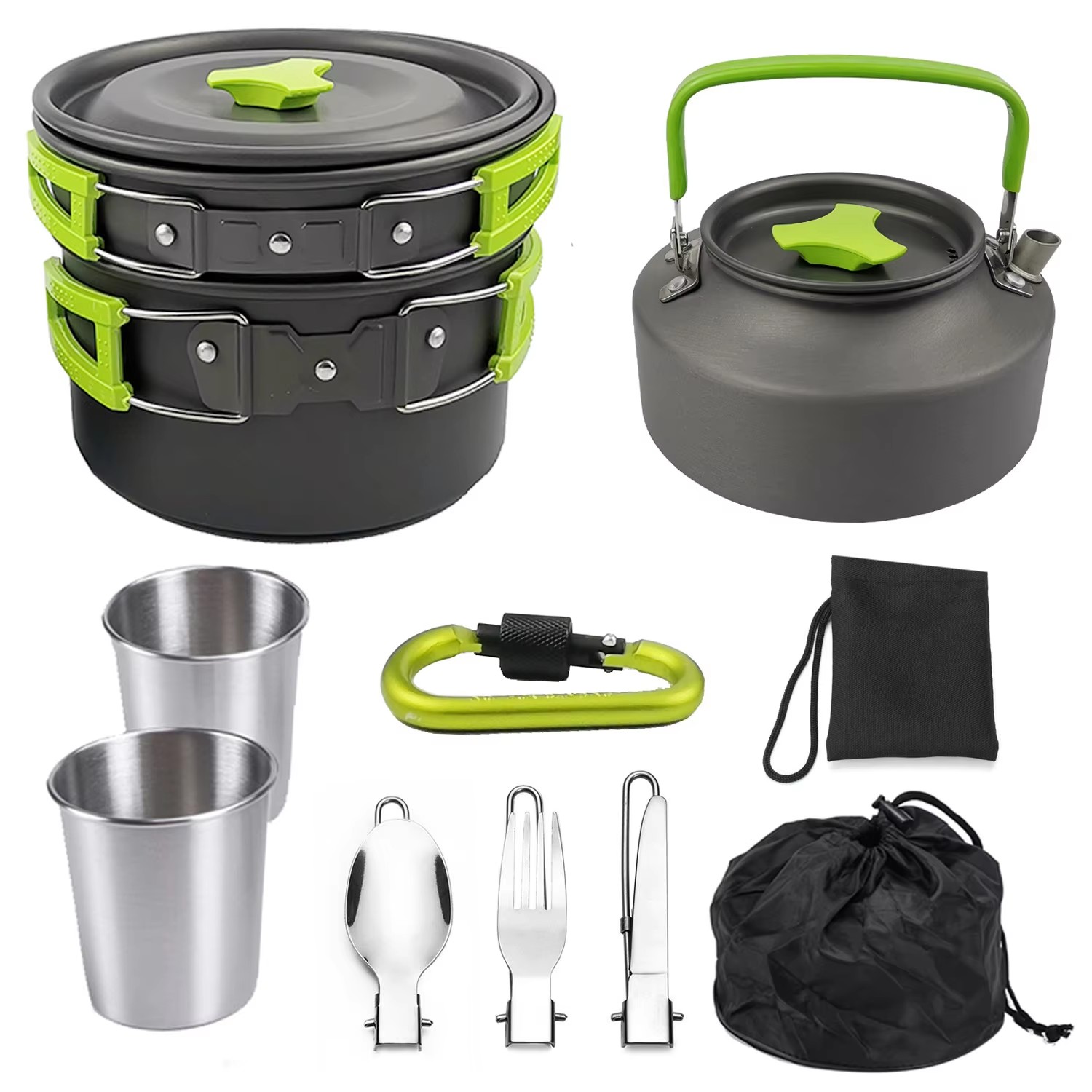 Camping Cooking Set Non Stick - Camping Cooking Set Camping Cookware Travel