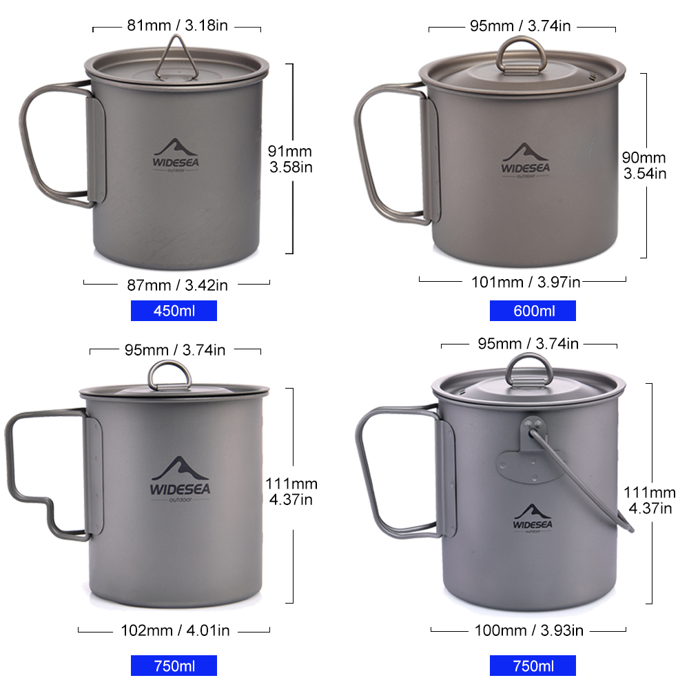 Widesea Camping Mug Titanium C - Camping Cooking Set Jetboil review and price