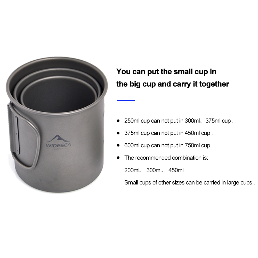 Widesea Camping Mug Titanium C - Camping Cooking Set Jetboil review and price