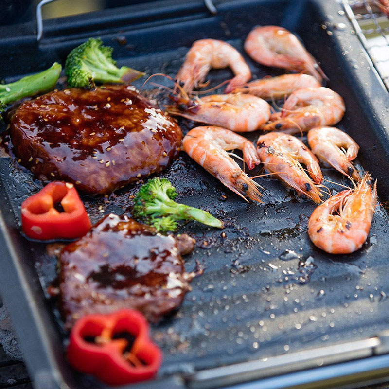 Outdoors Thick Square Grill Pa - Camping Cooking Set Non Stick review and price