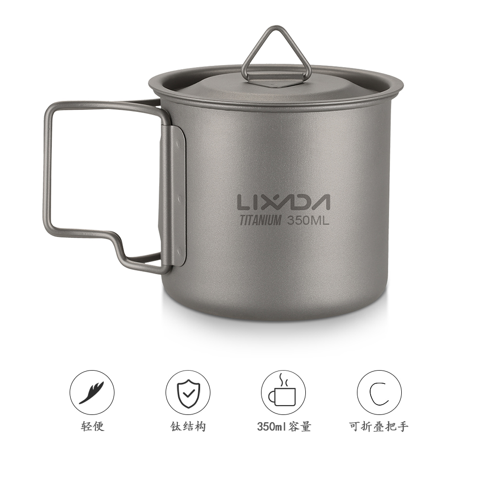 Lixada Ultralight Titanium Cup - Camping Cooking Mug review and price