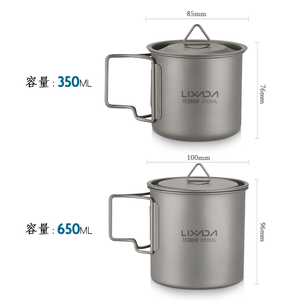 Lixada Ultralight Titanium Cup - Camping Cooking Mug review and price