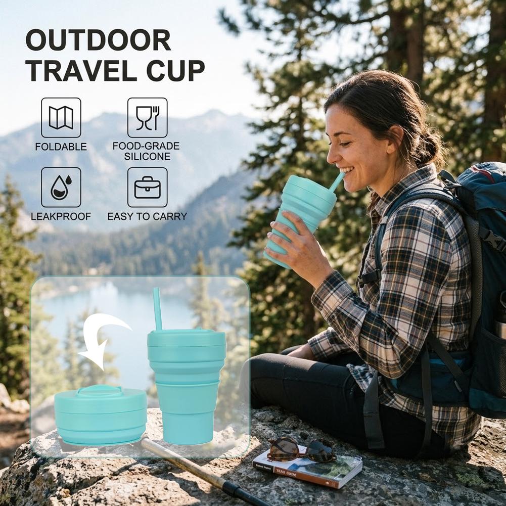 Collapsible Silicone Coffee Cu - Camping Cooking Mug review and price