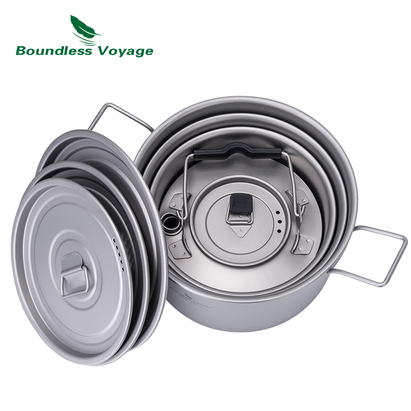 Boundless Voyage Titanium Pot  - Camping Cooking Set Non Stick review and price