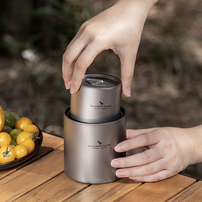 Boundless Voyage Titanium Doub - Camping Cooking Mug review and price