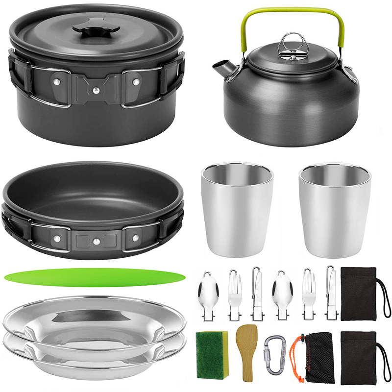 1 Set Outdoor Pot Pan Camping  - Camping Cooking Set Non Stick review and price